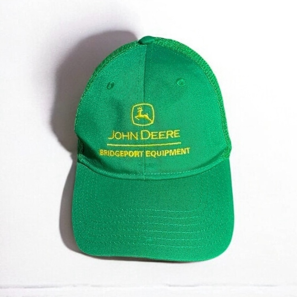 🌻John Deere Green Bridgeport Equipment Men's Snapback Adjustable Hat Cap